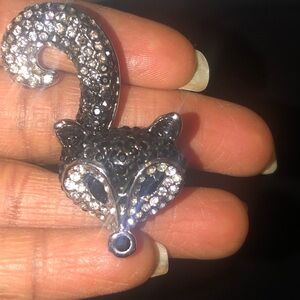 Super Sparkly Silver and Black Wild Ring, Size 7